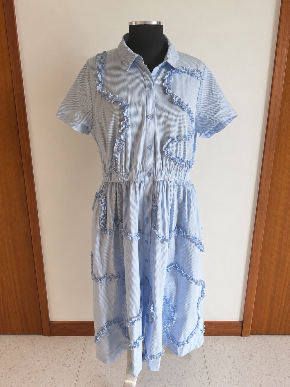 Kate Spade New York x Target Collab Striped Ribbon Cottagecore Midi Dress
